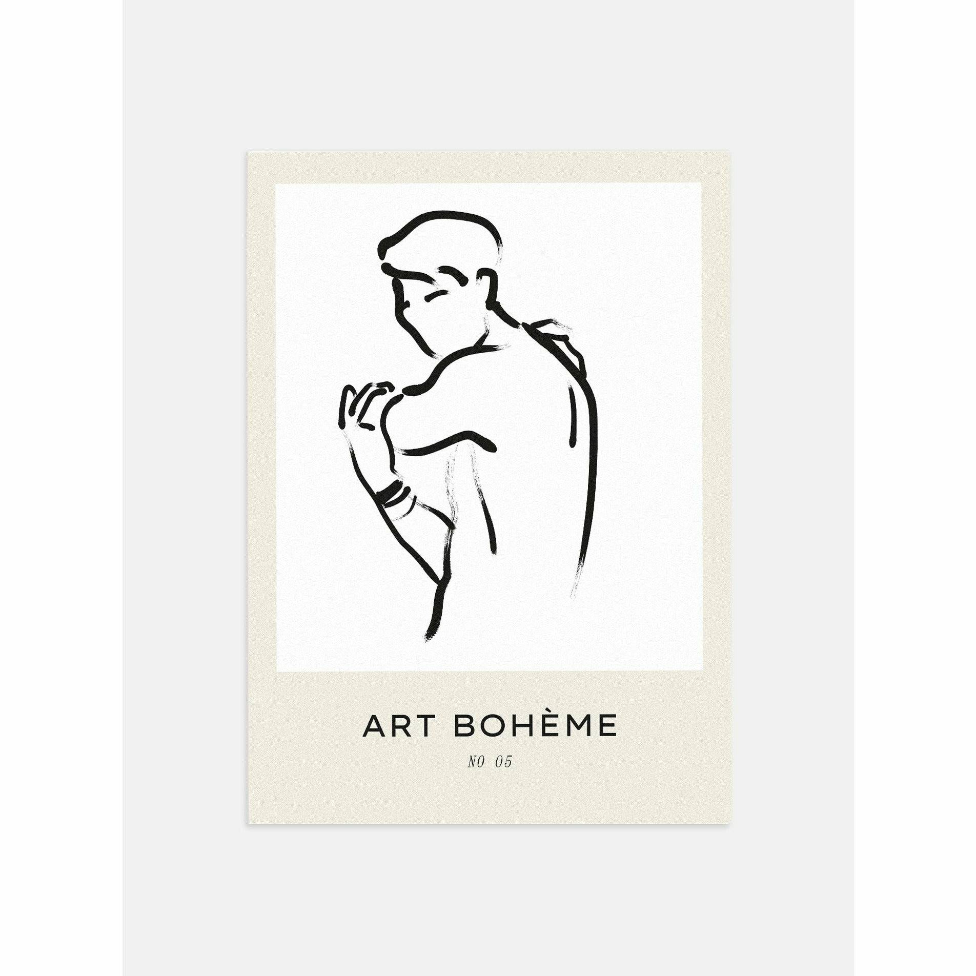 Abstract Figure Bedroom Wall Art