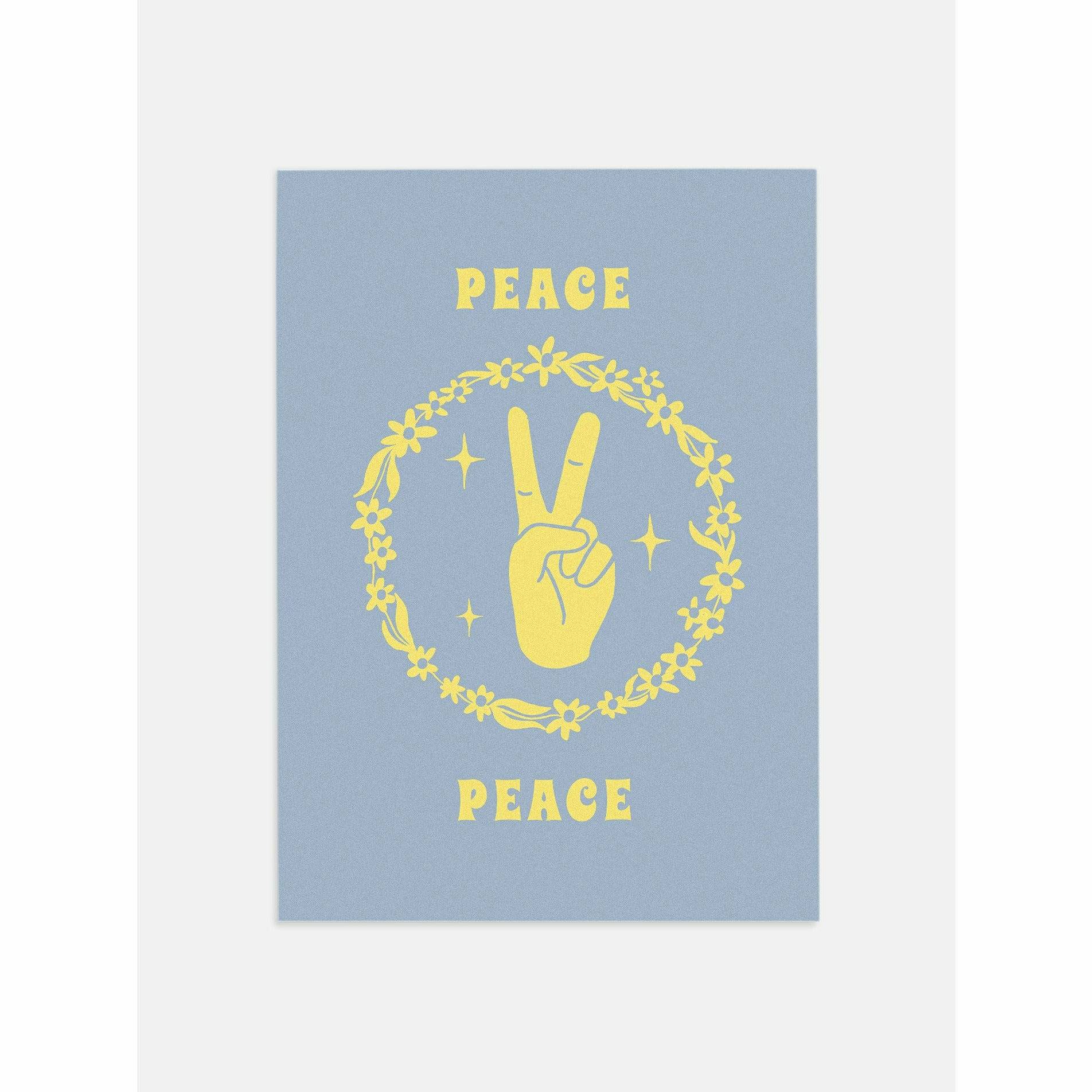 Peace Hands Vintage Poster
