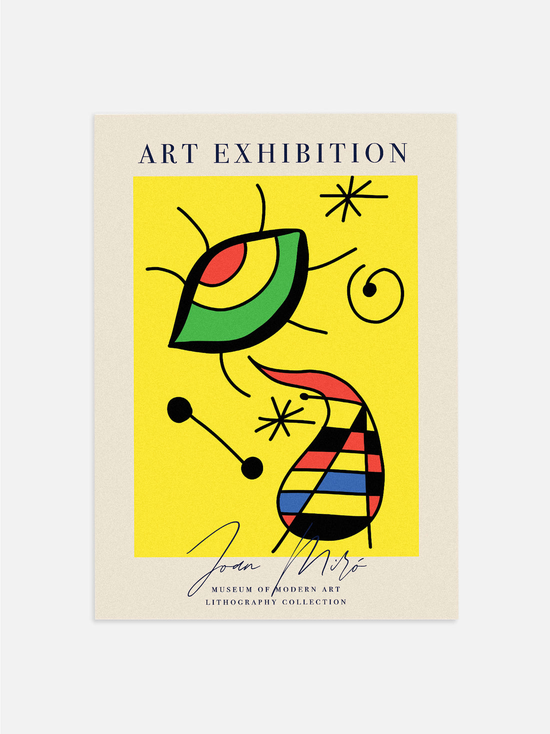 Joan Miró Yellow Eye Modern Art