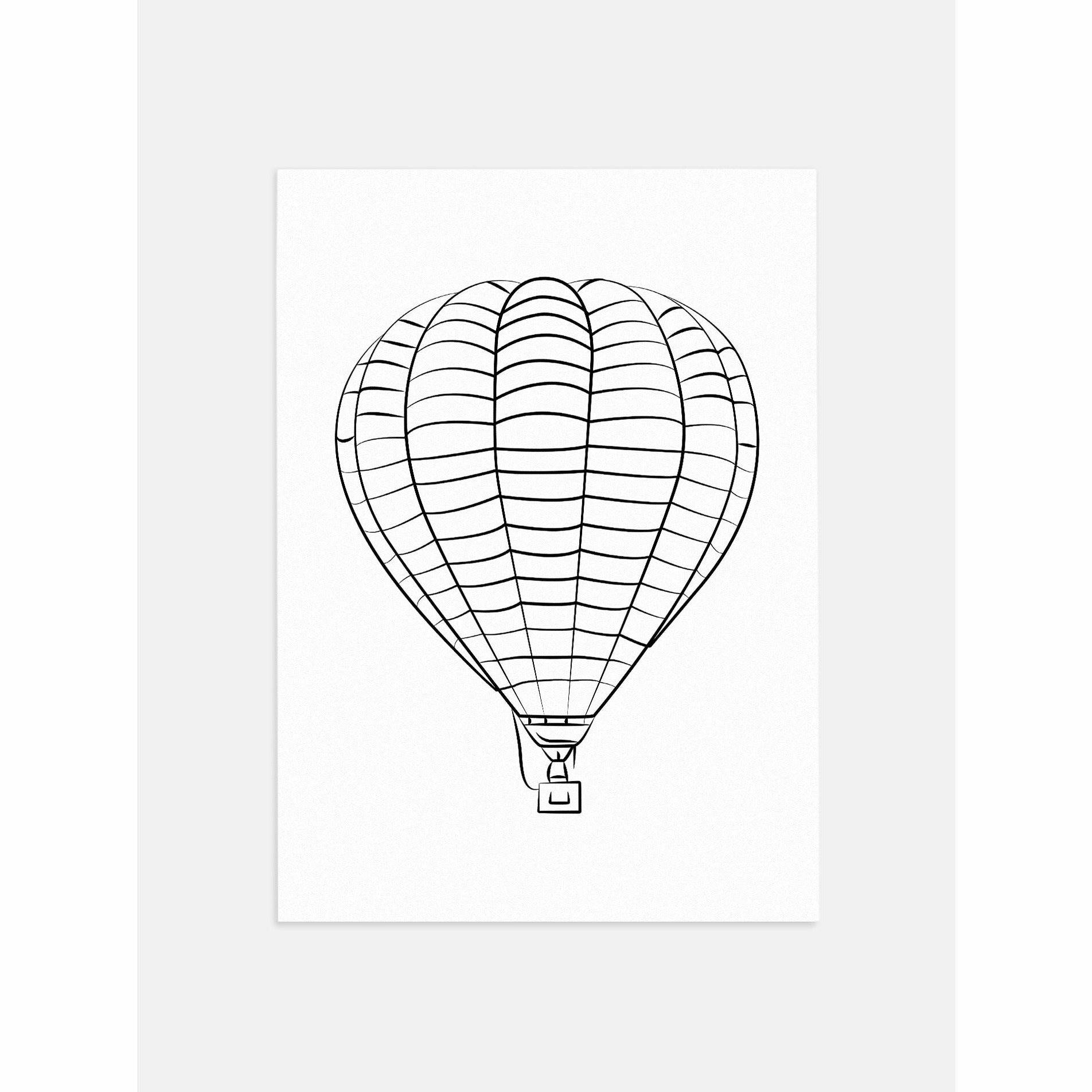 Hot Air Balloon Poster