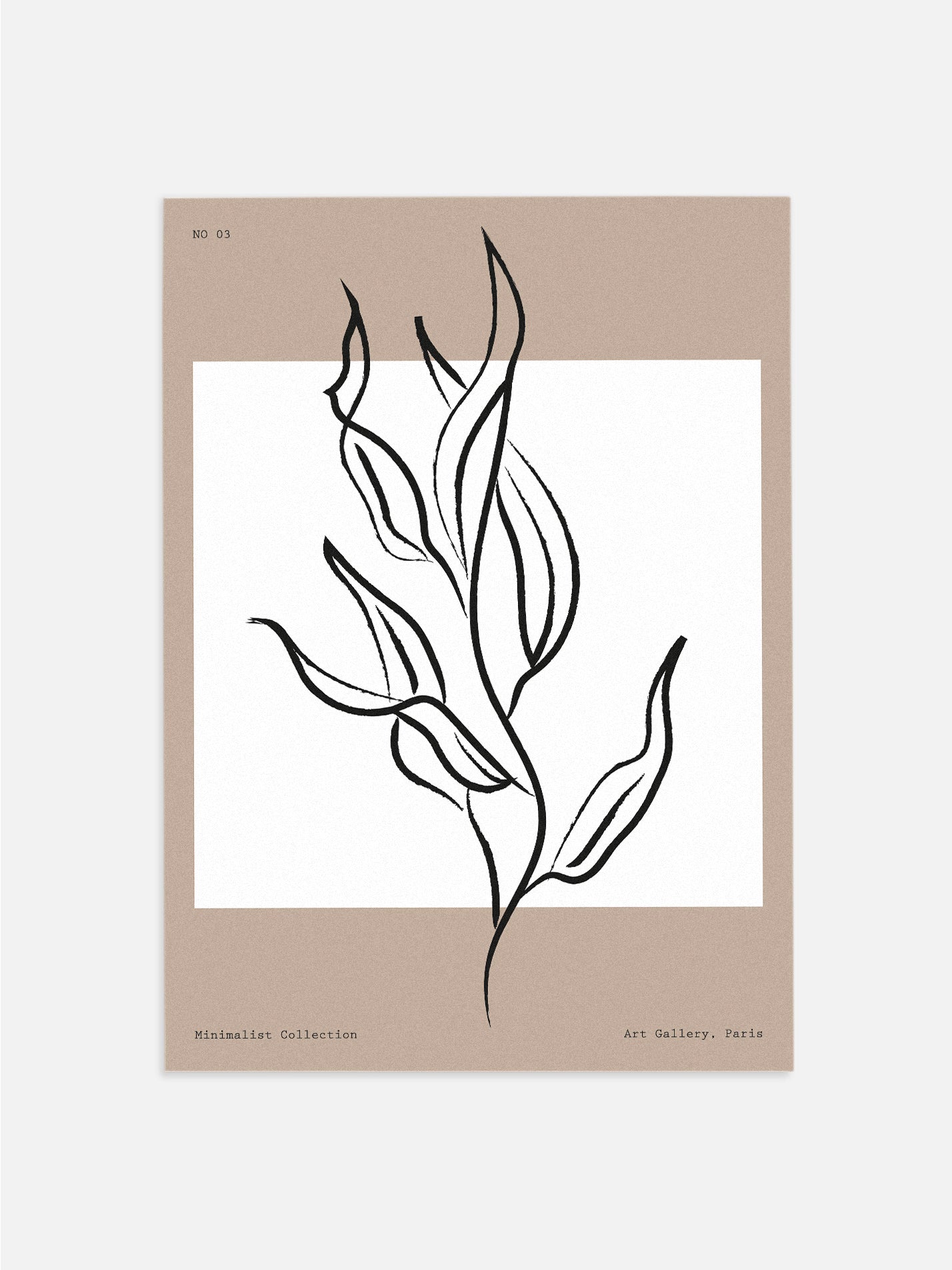 Minimalist Stem Line Bedroom Wall Art