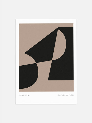 Black & Beige Abstract Wall Art