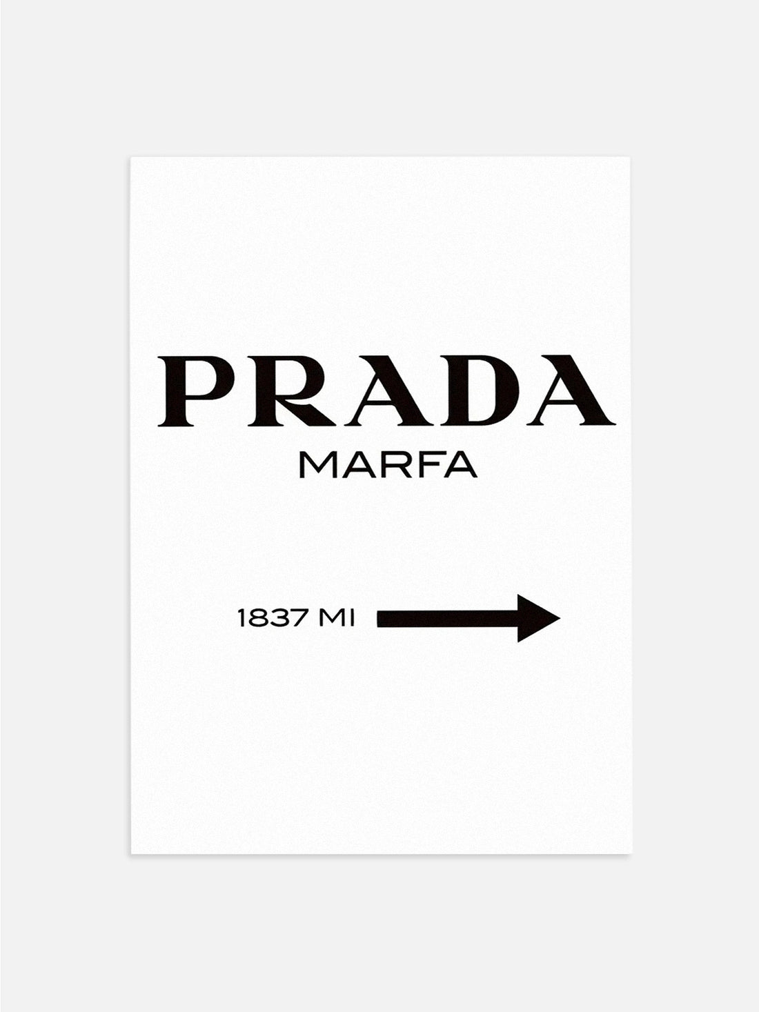 Prada Road Sign