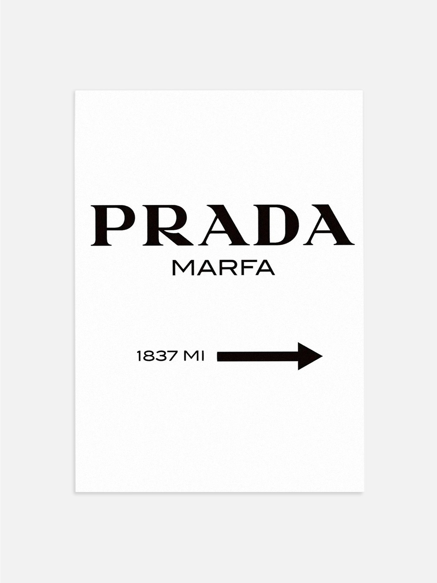Prada Road Sign