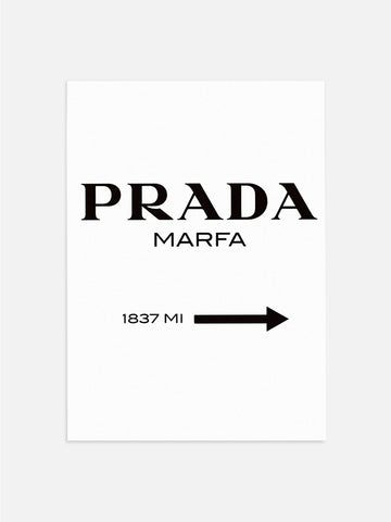 Prada Road Sign