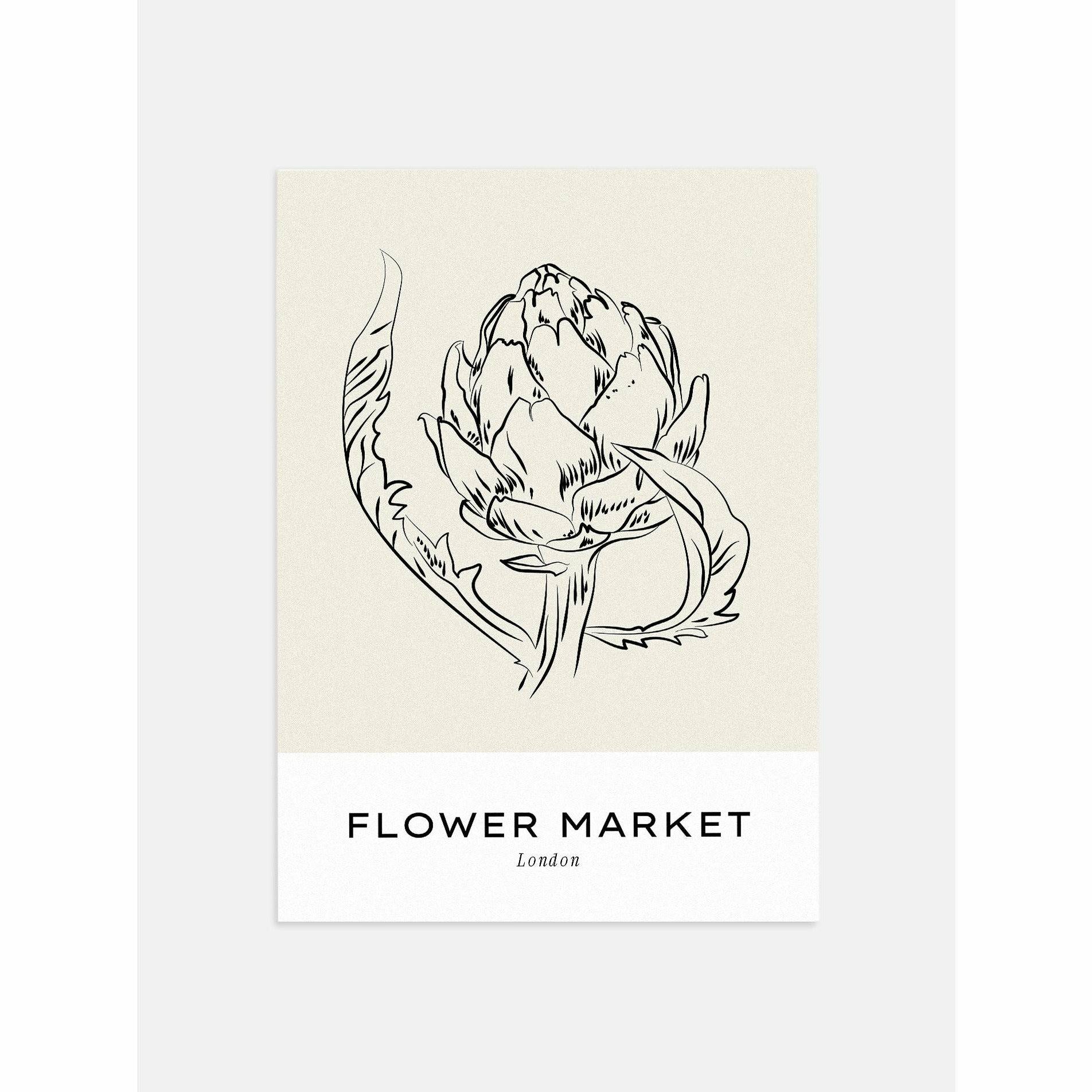 Artichoke Flower Poster