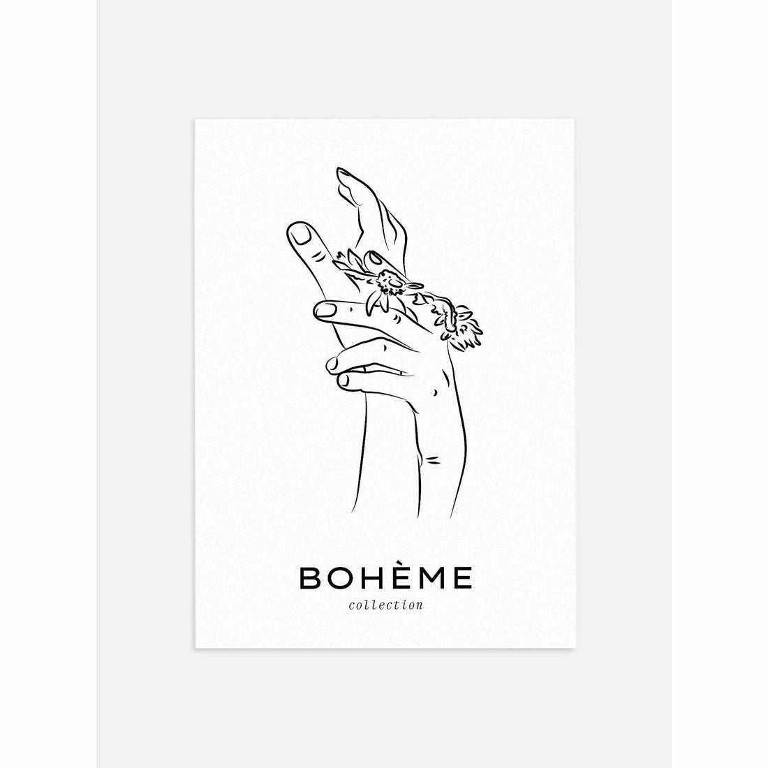 Floral Hands Poster
