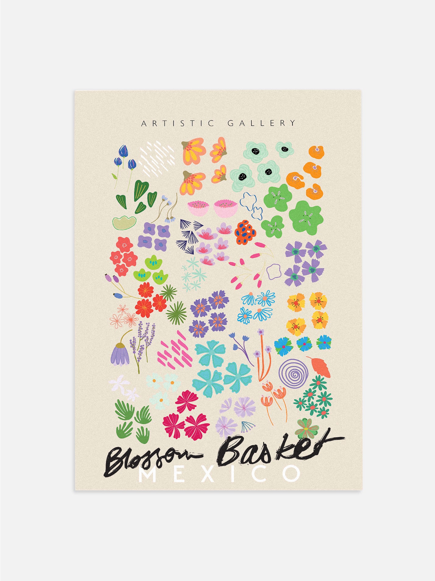 Mexico Blossom Basket