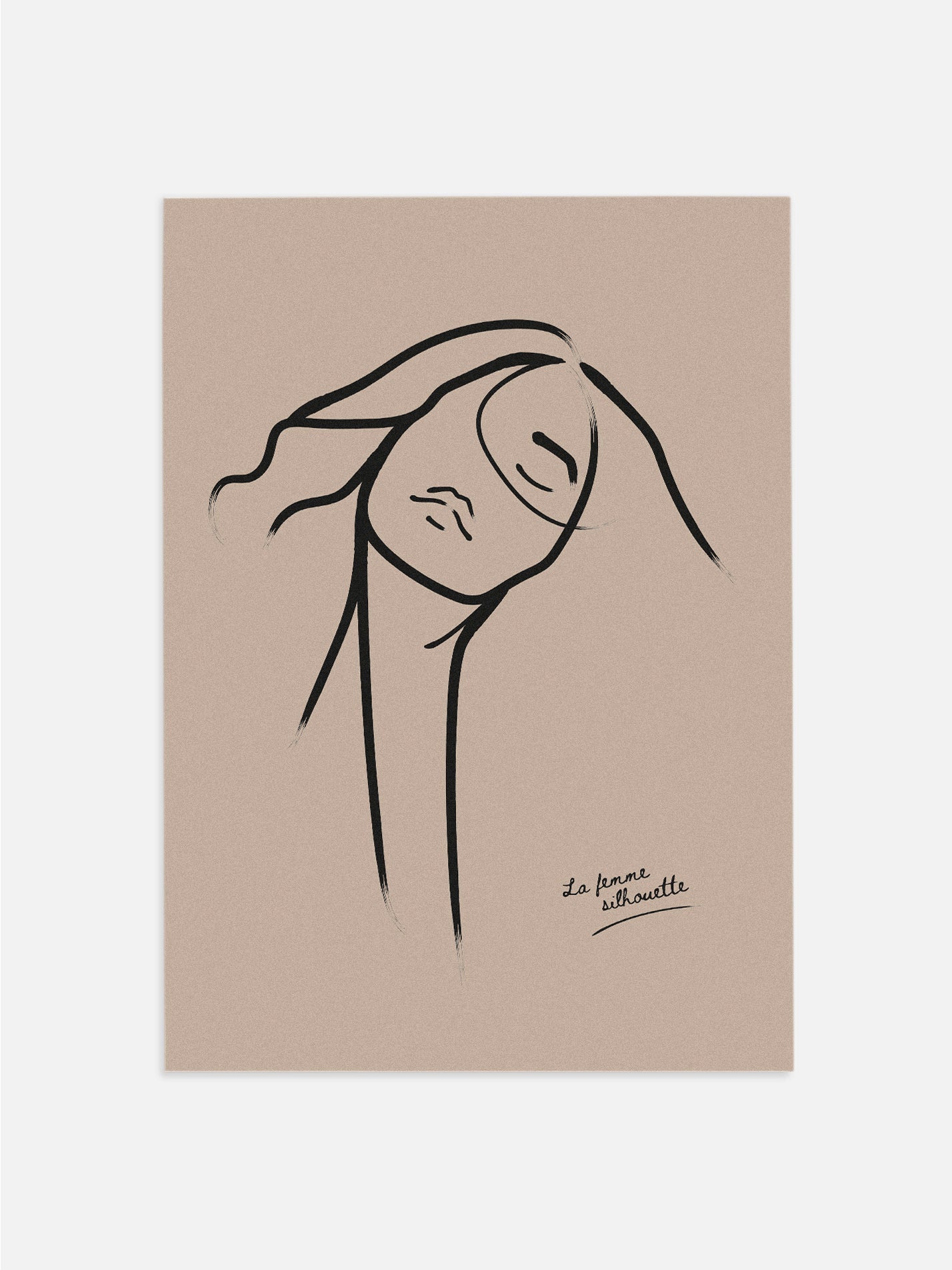 Abstract Woman Bedroom Wall Art