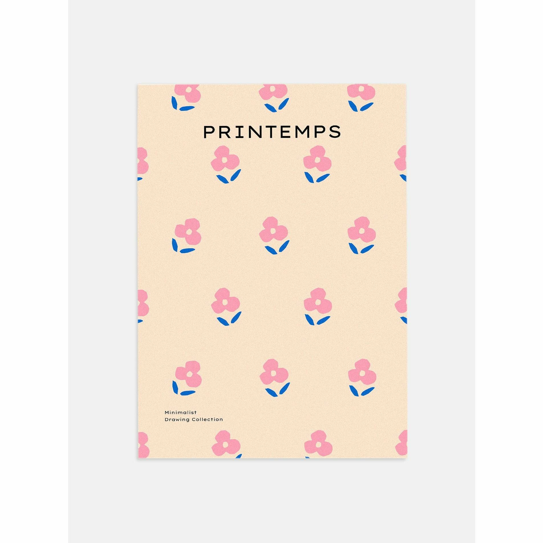 Sweet Floral Pattern Poster for Room Décor