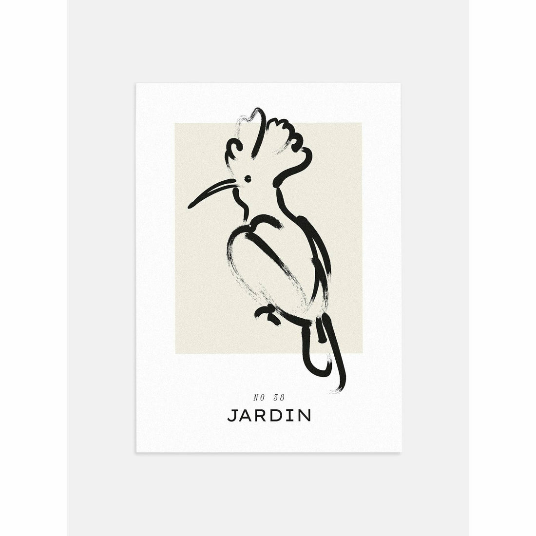 Bird Brushed Animal Wall Art