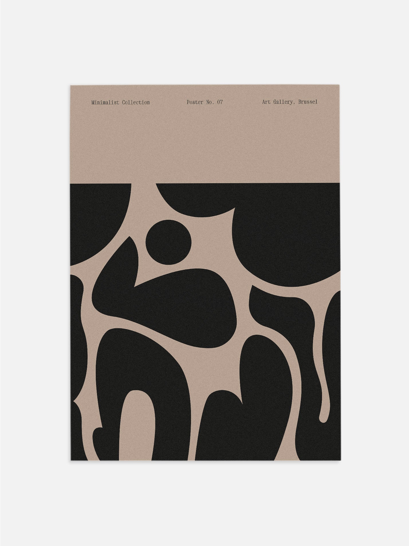 Minimalist Black & Beige Print