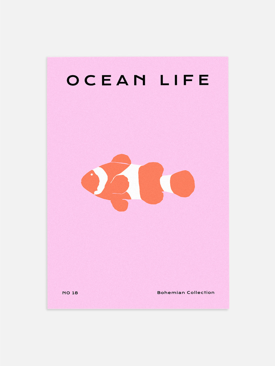 Abstract Clownfish Poster