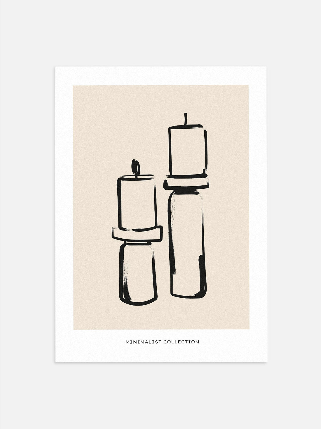 Simple Candlestick Wall Art