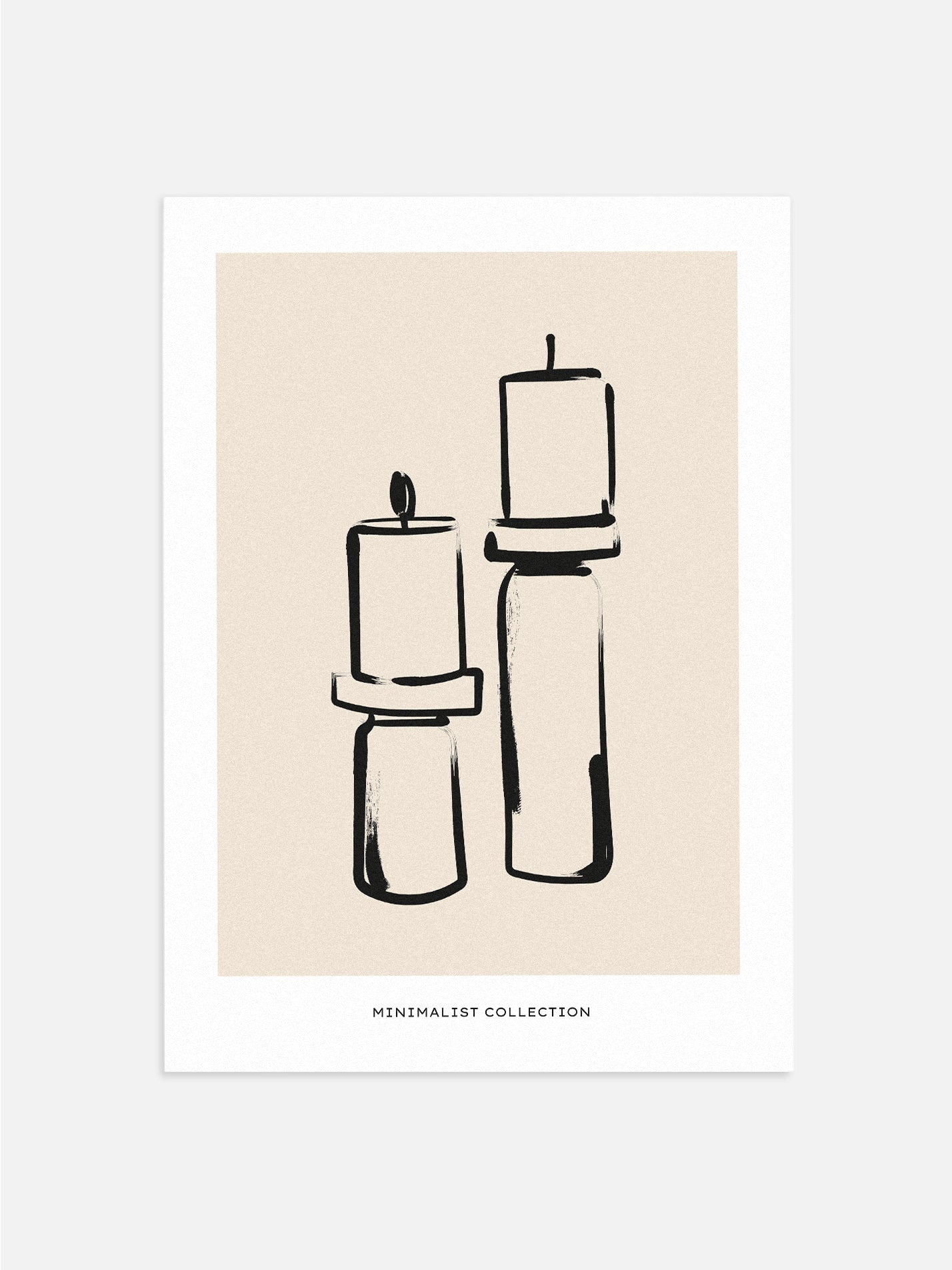 Simple Candlestick Wall Art