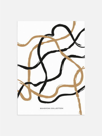 Abstract Lines Bedroom Wall Decor