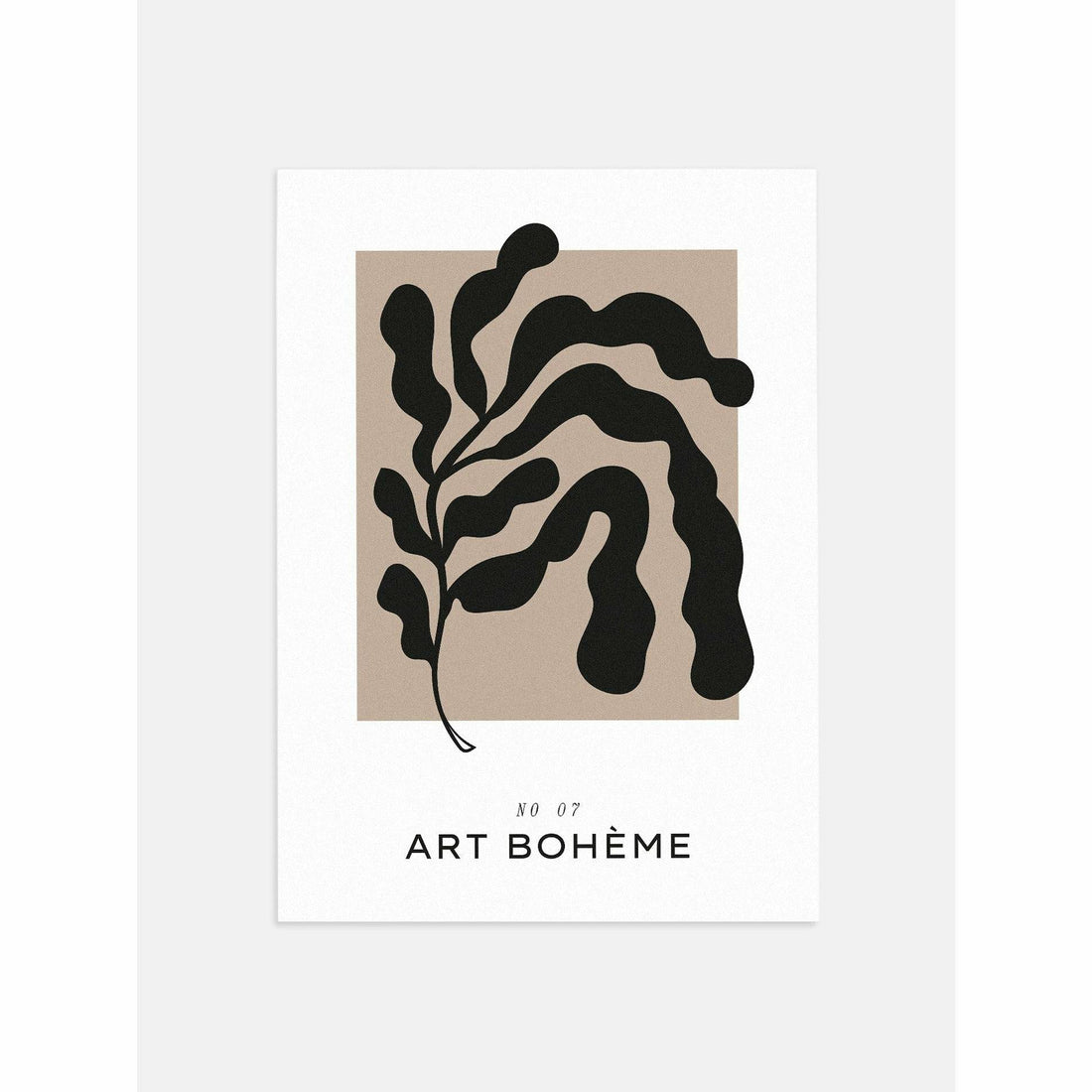Abstract Stem Bedroom Poster