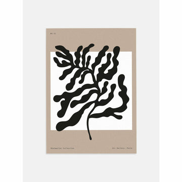 Minimalist Abstract Stem Bedroom Poster