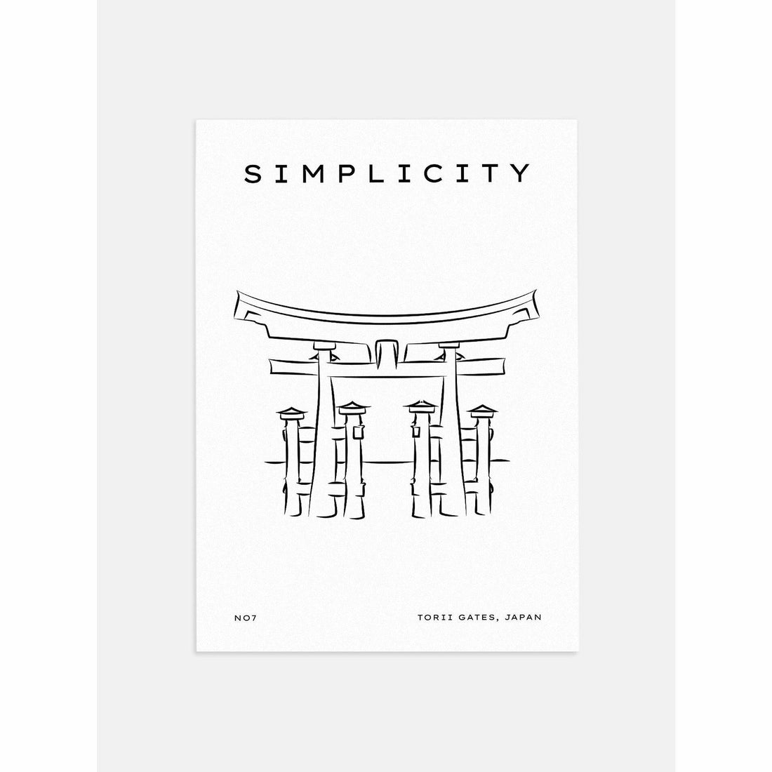 Torii Gate Wall Art Poster