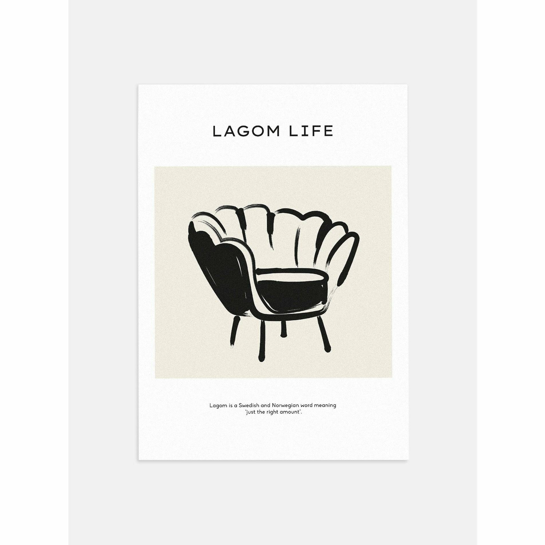 Curved Chair Brushed Bedroom Wall Decor