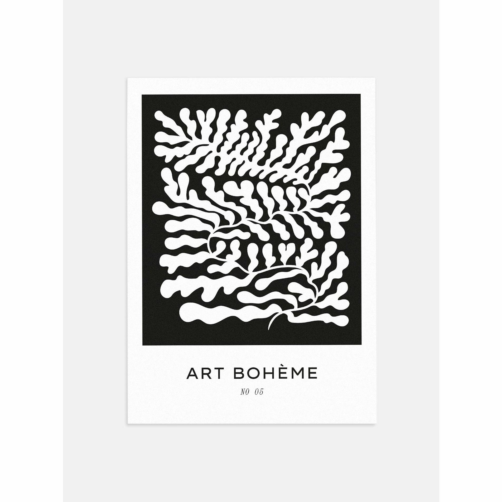 Black and White Abstract Bedroom Wall Art