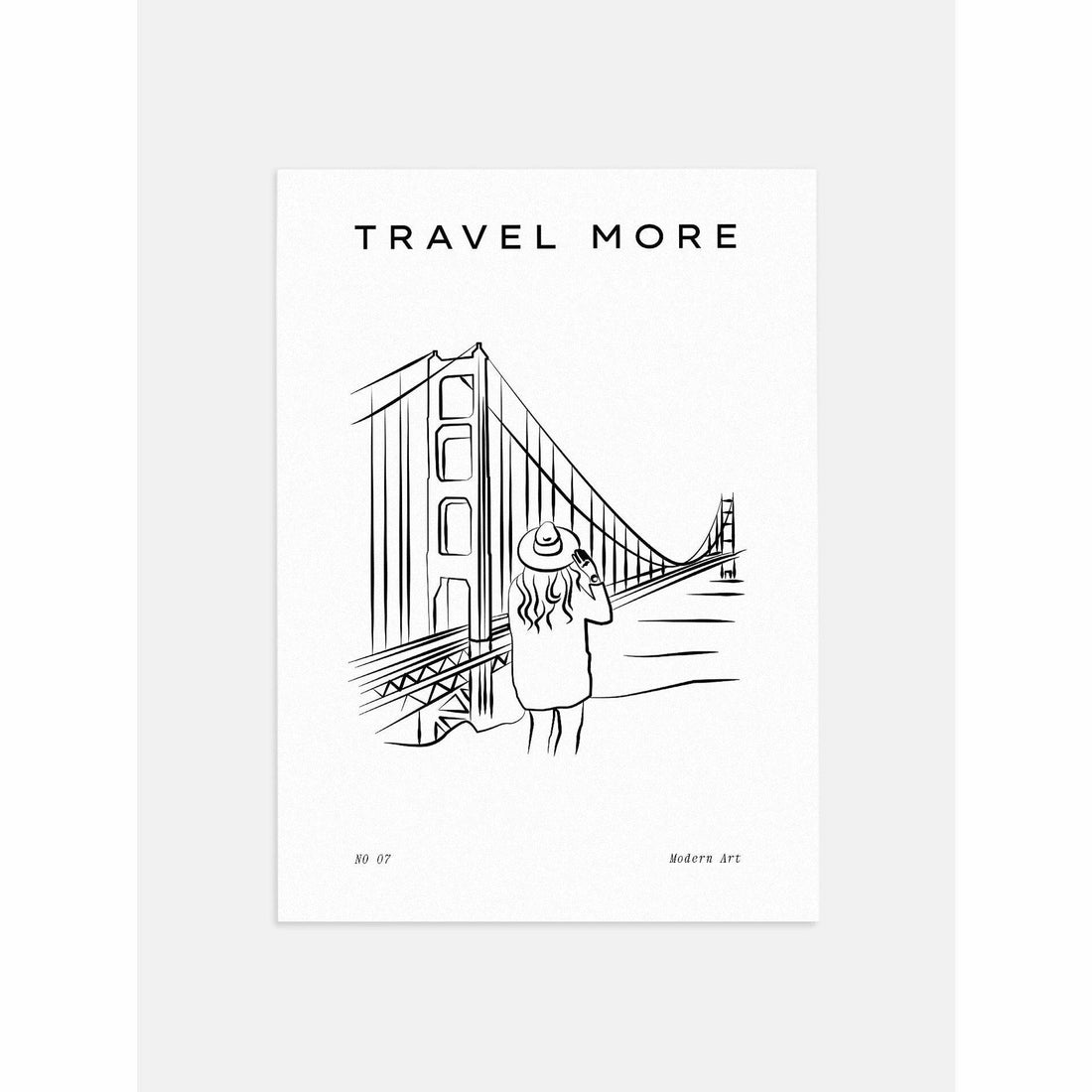 Travel More Bedroom Poster