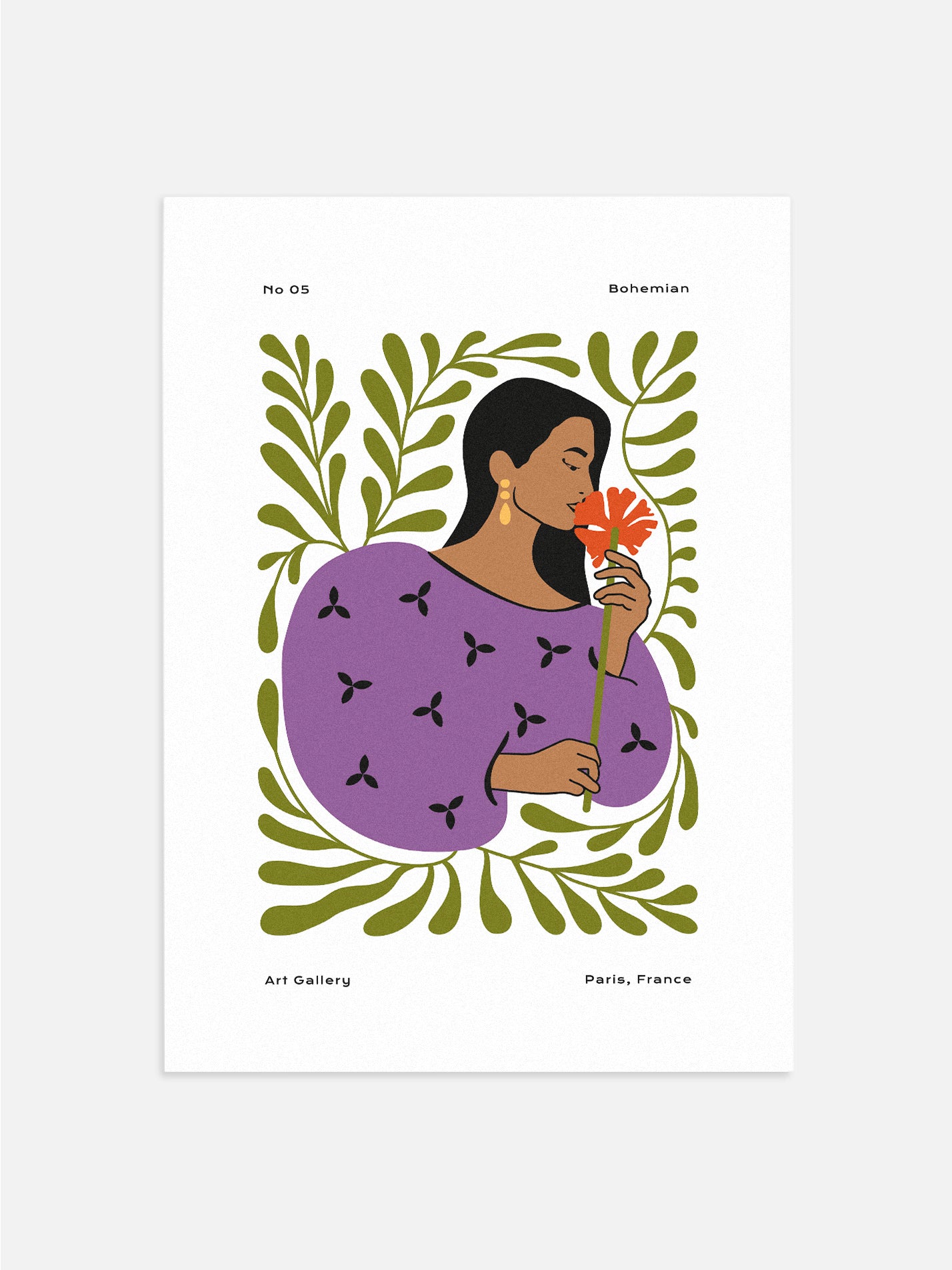 Bohemian Print of Woman