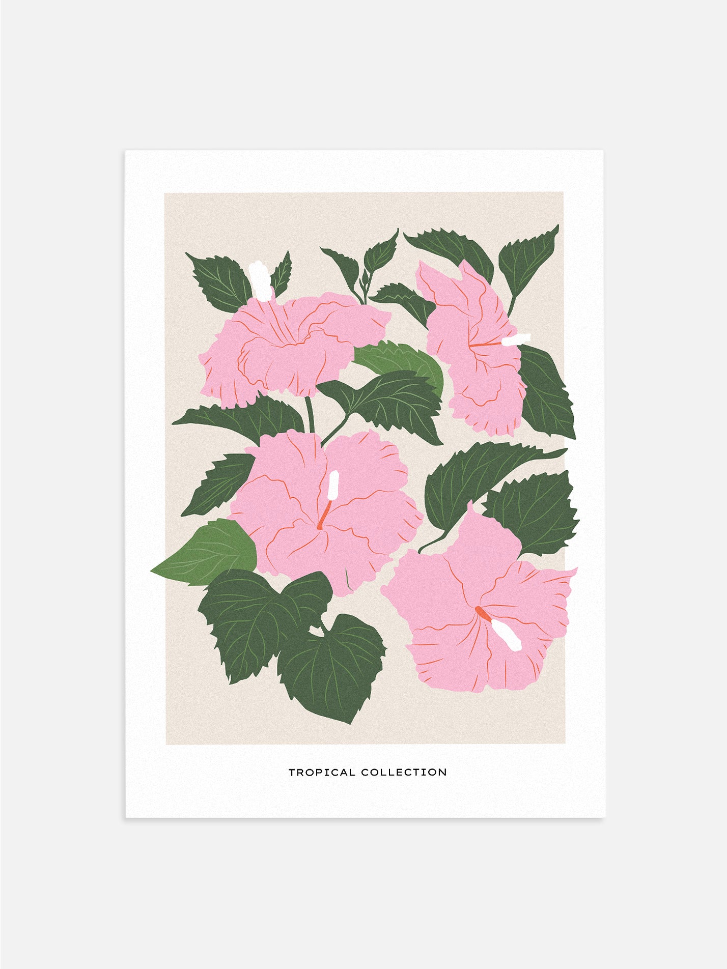 Pink Hibiscus Digital Print