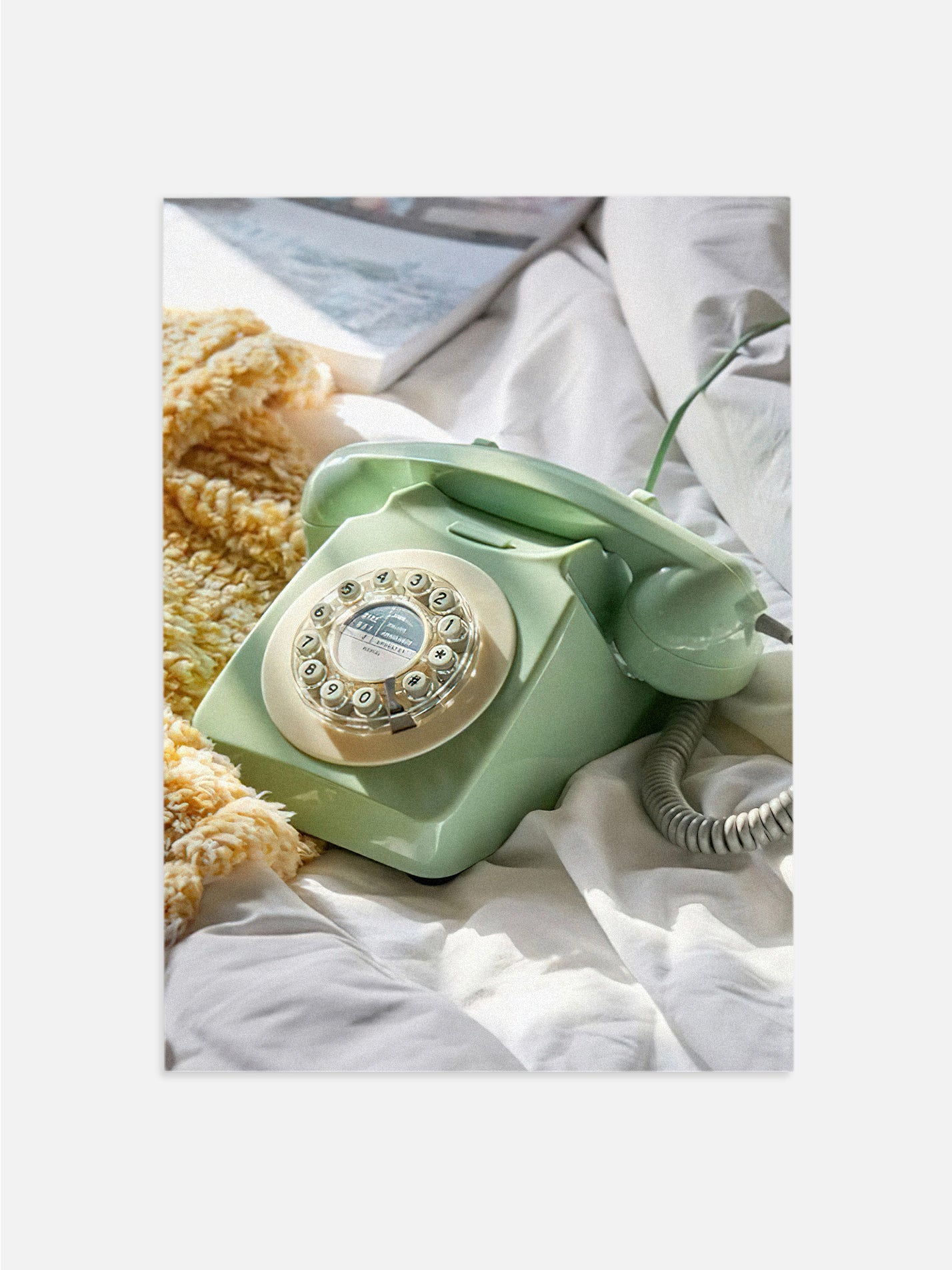 Green Rotary Phone