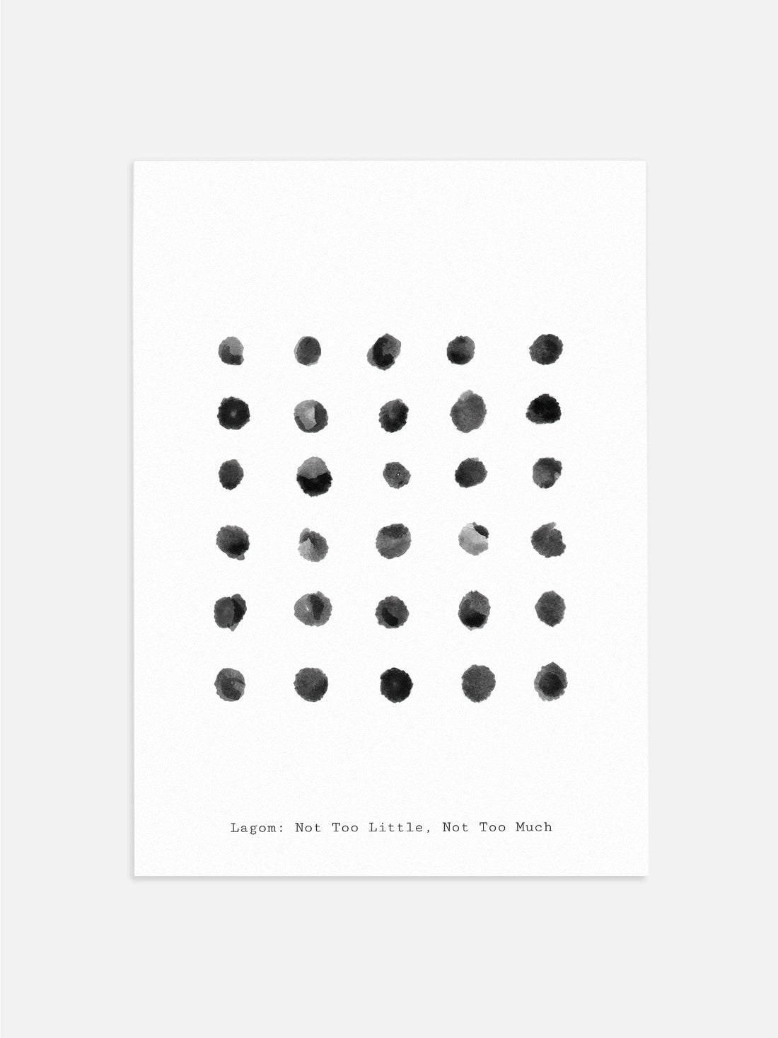 Black & White Watercolor Dots