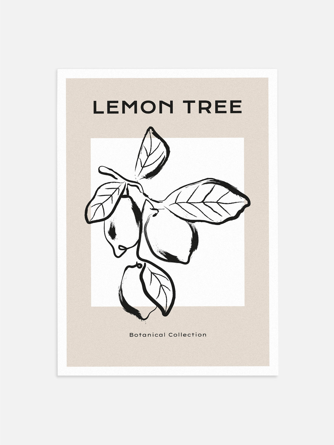 Neutral Wall Art- Lemon Tree