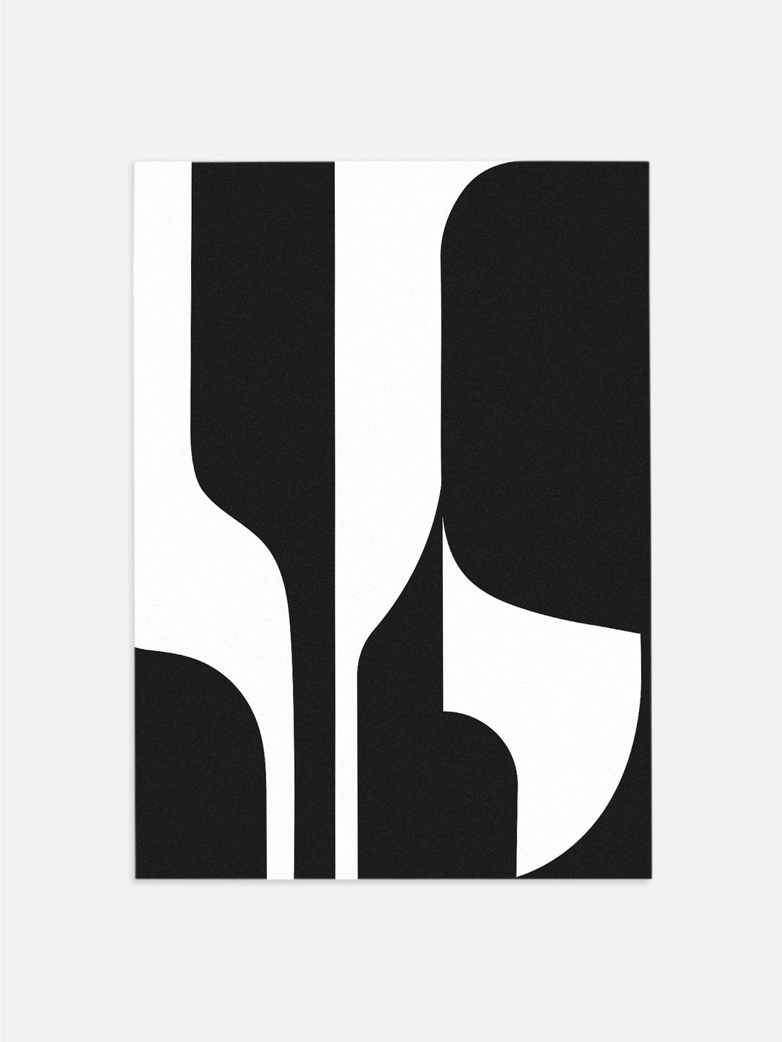 Black & White Abstract Shapes