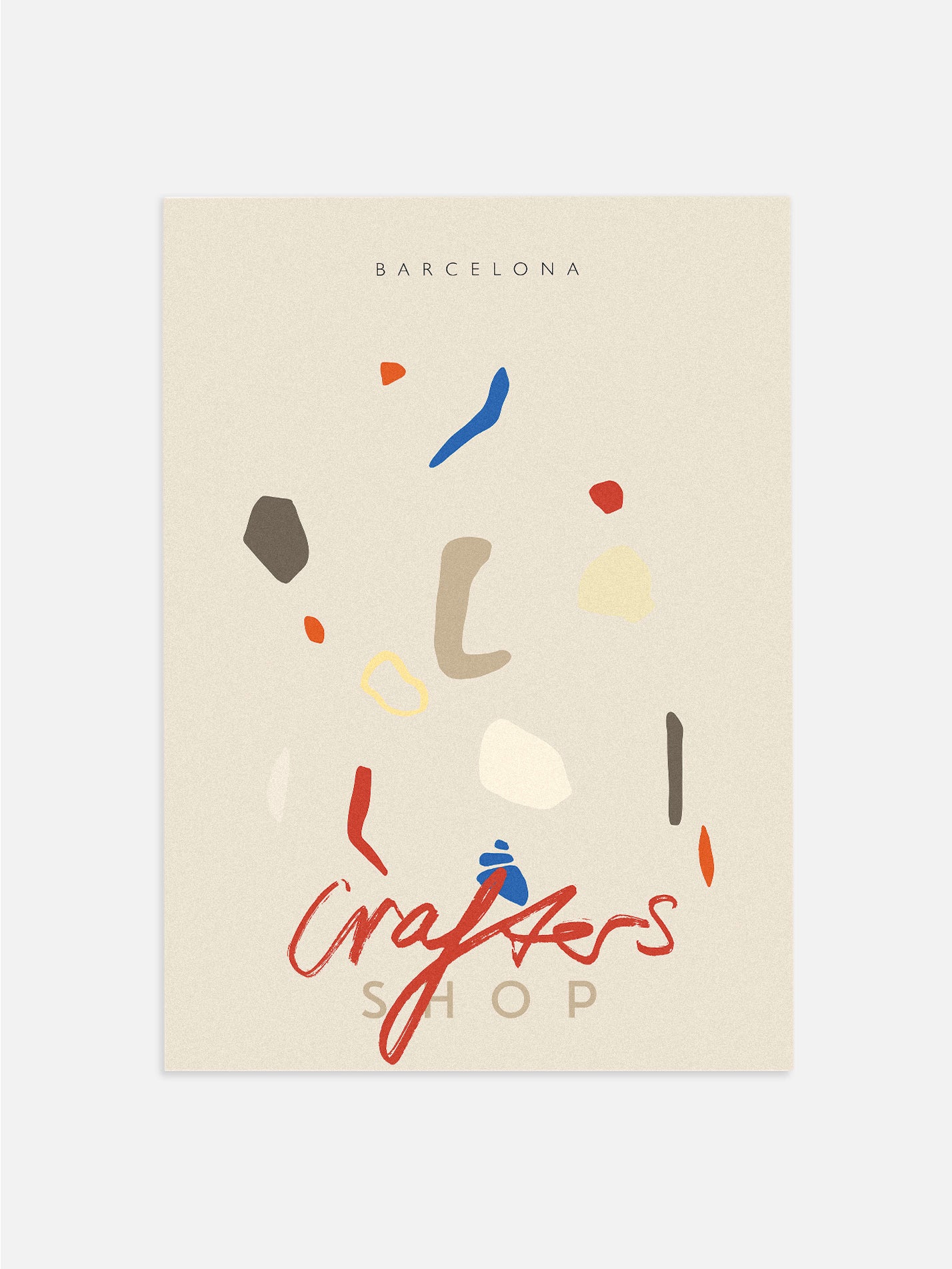 Barcelona Crafters Shop Poster