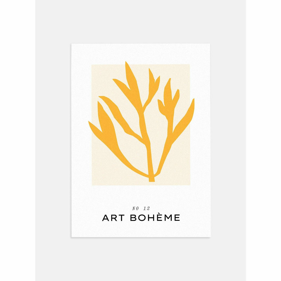Yellow Foliage Bedroom Wall Art Decor