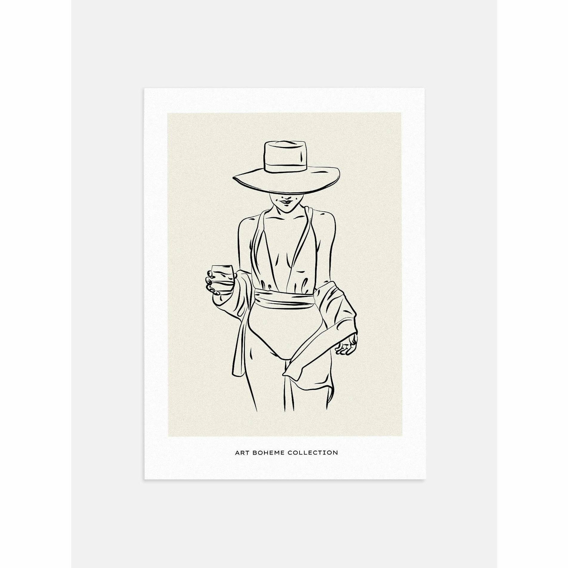 Sophisticated Sunbather Poster