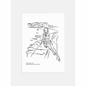 Seaside Staring Poster