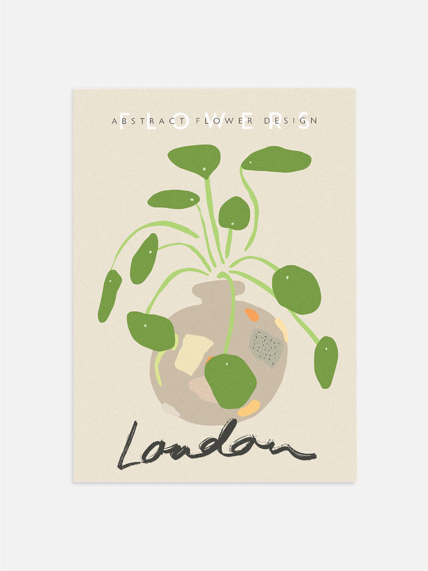 London Flowers Poster
