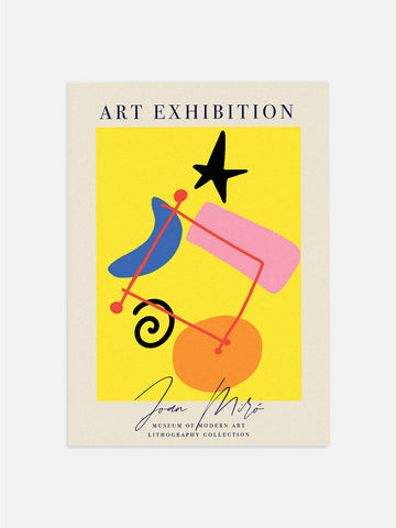 Joan Miró Yellow Poster