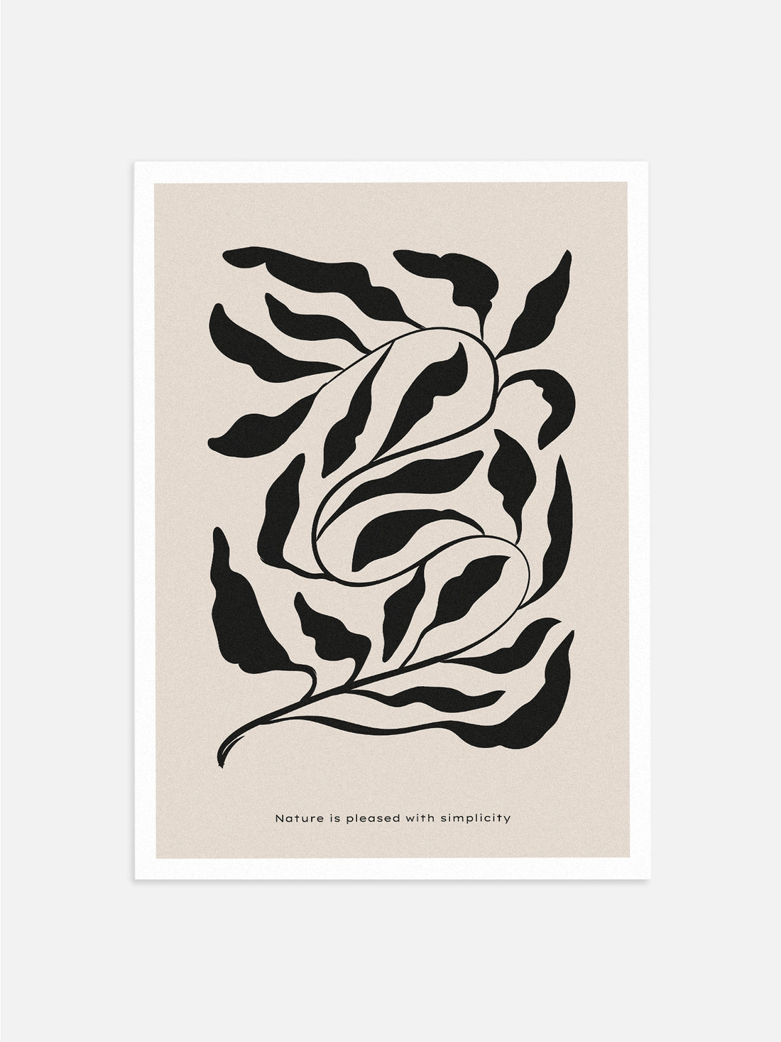 Abstract Leafy Print