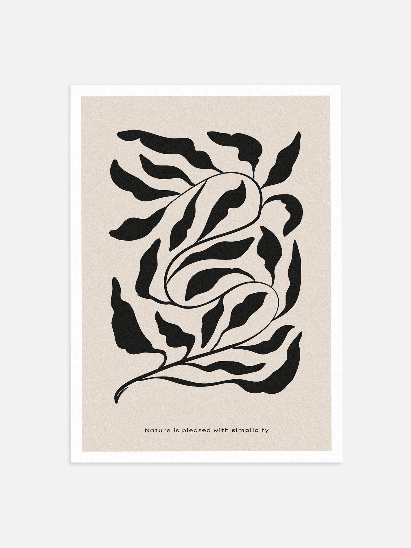 Abstract Leafy Print