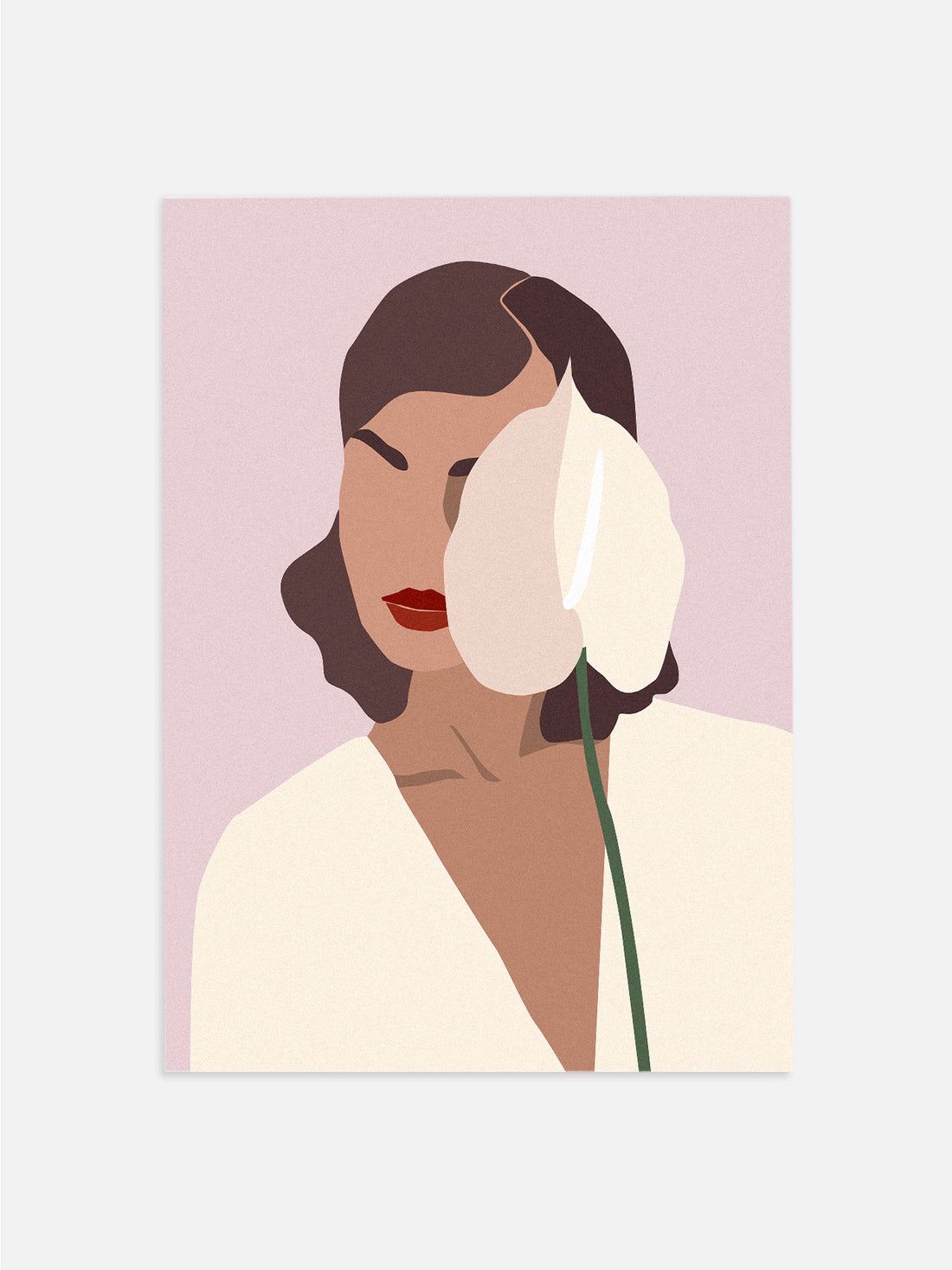 Abstract Woman & Tropical Plant