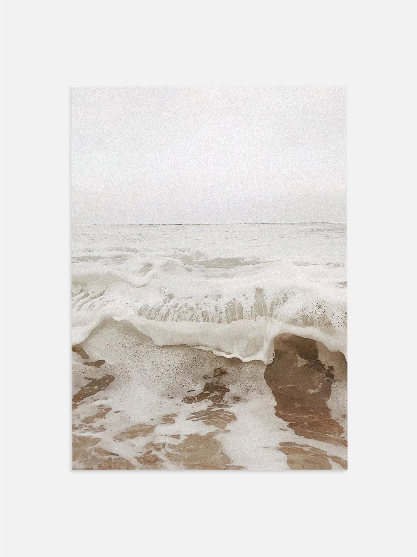 Beige Crashing Waves