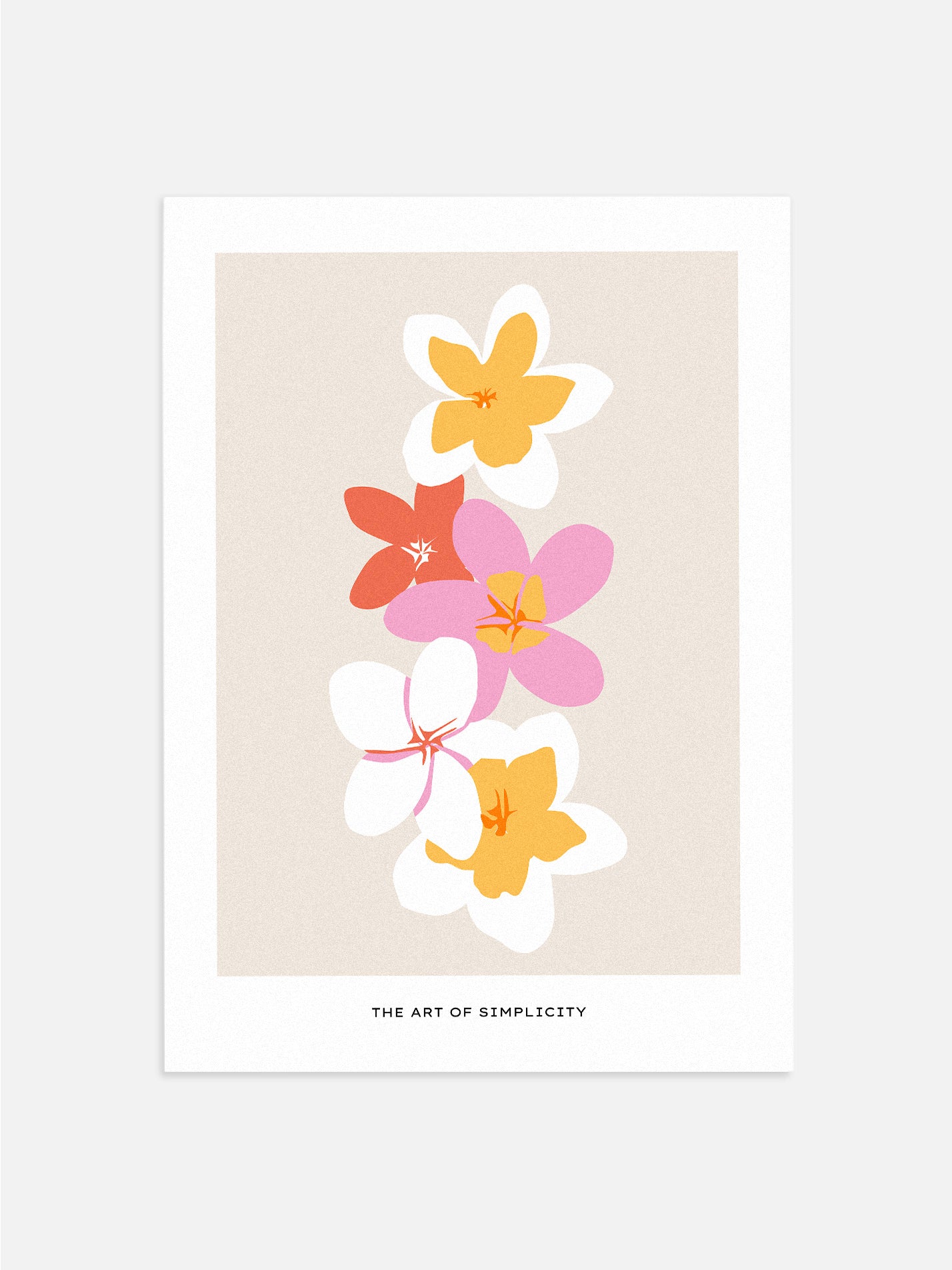 Exotic Minimalist Flowers Poster