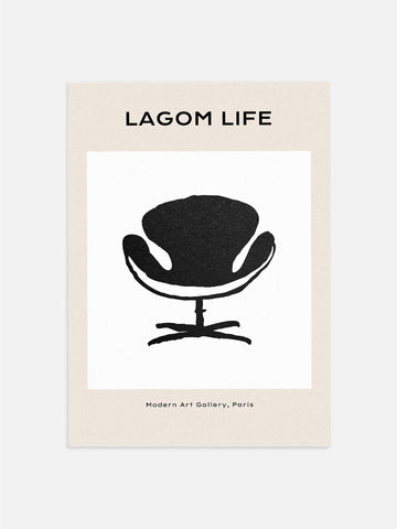Swan Chair Poster