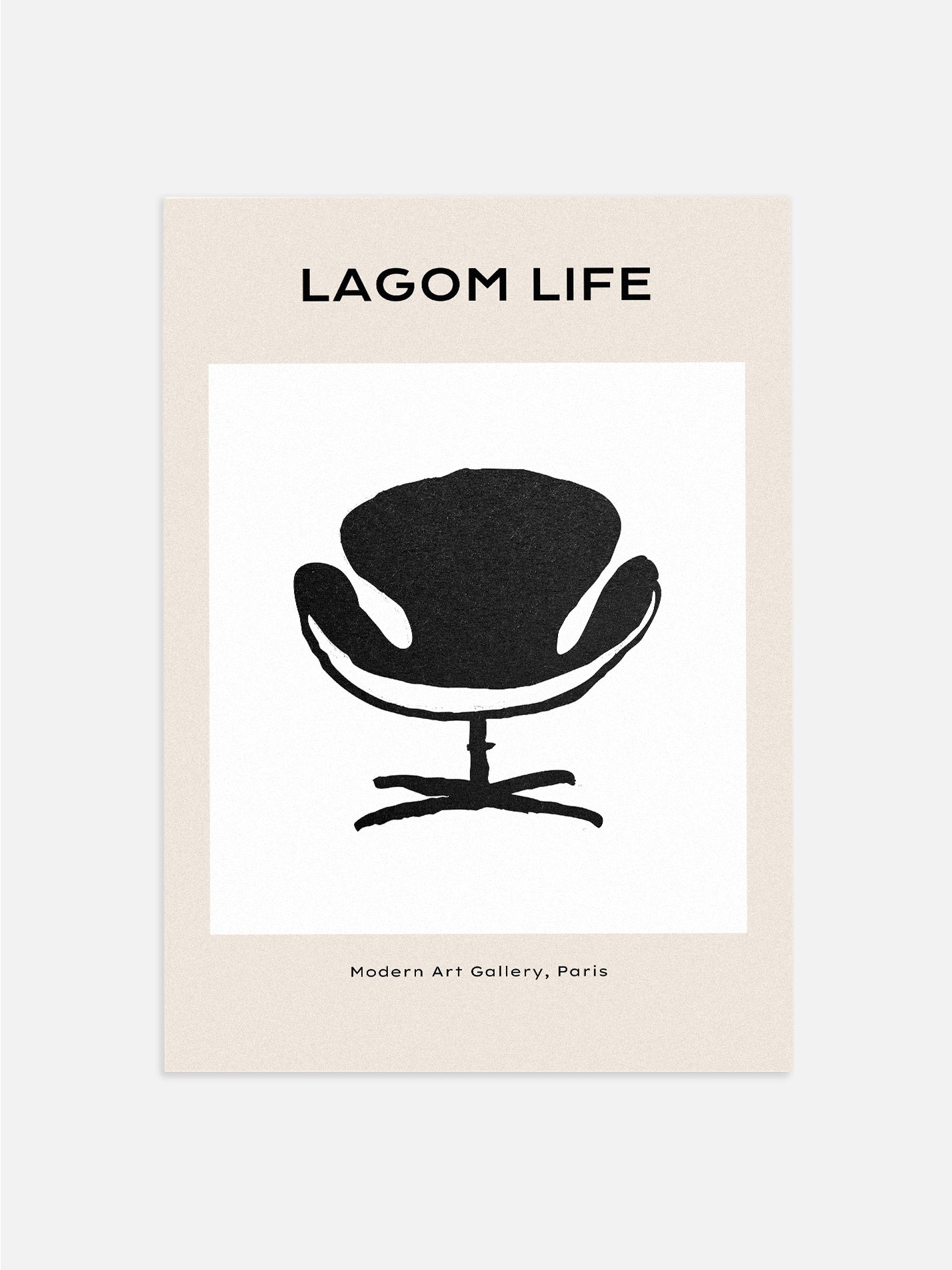 Swan Chair Poster