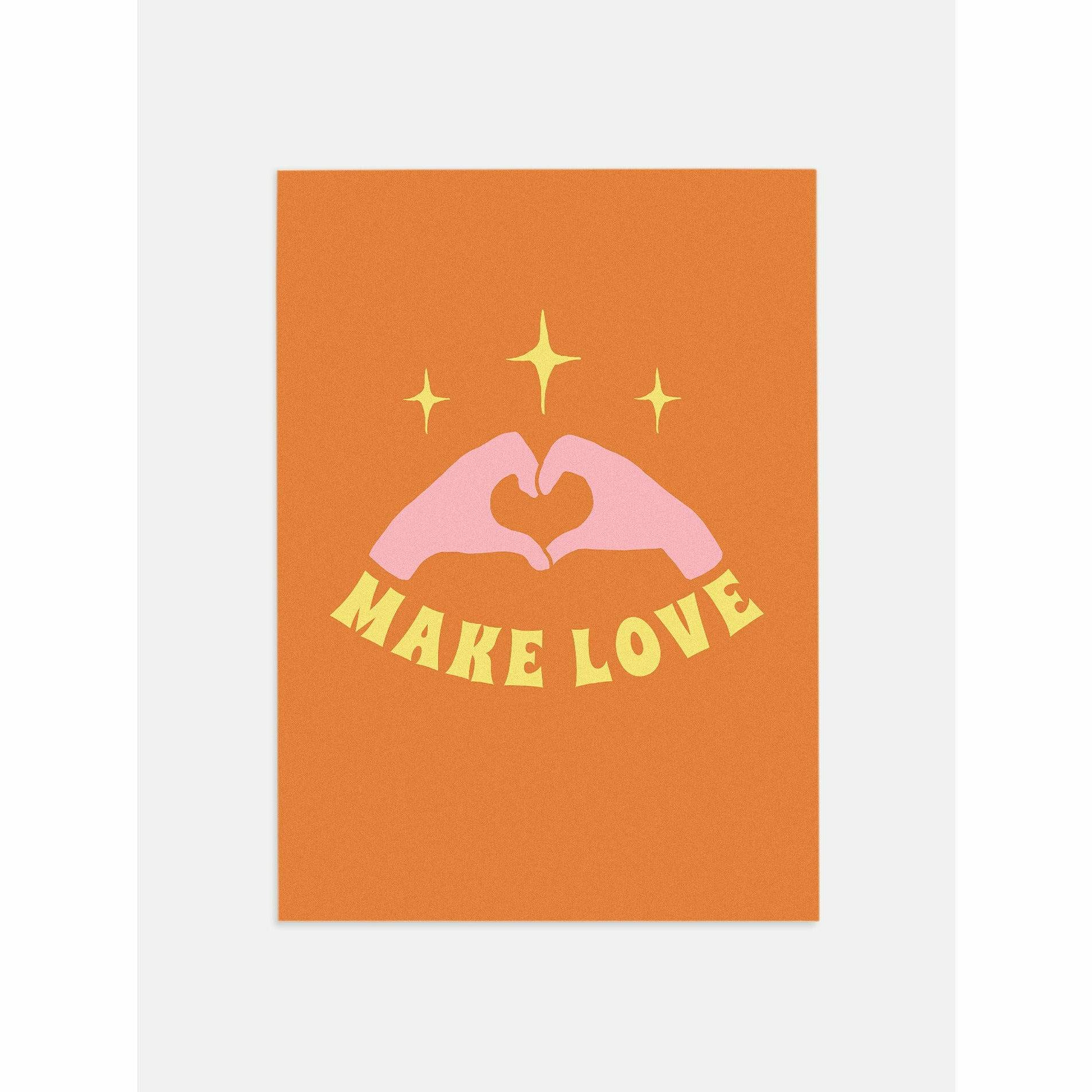 Make Love 70s Poster Art