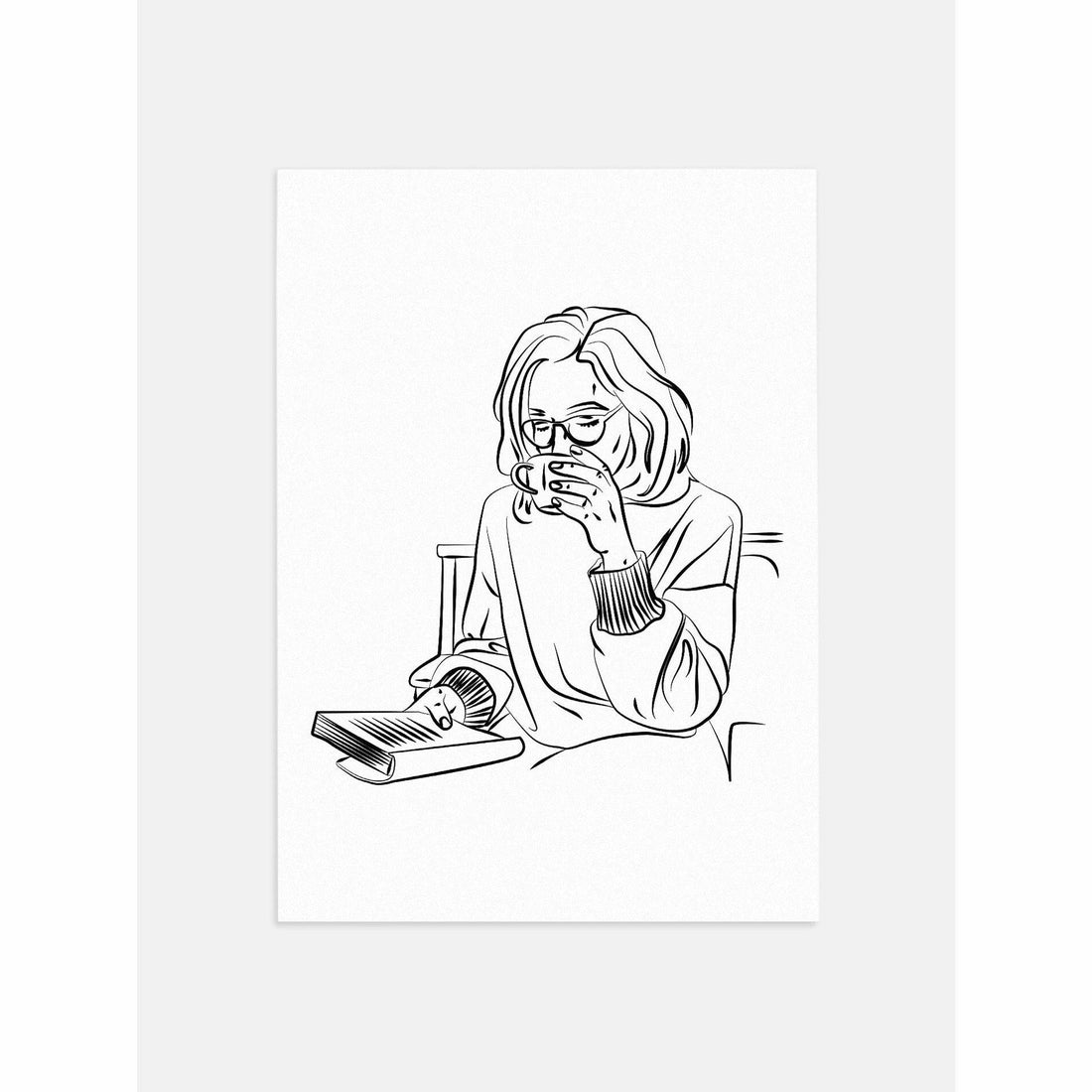 Coffee & A Book Poster