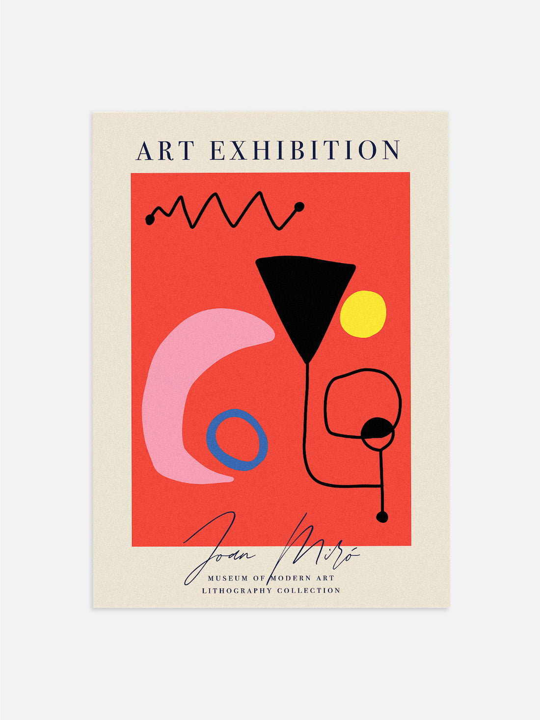 Joan Miró Red Moon Modern Art