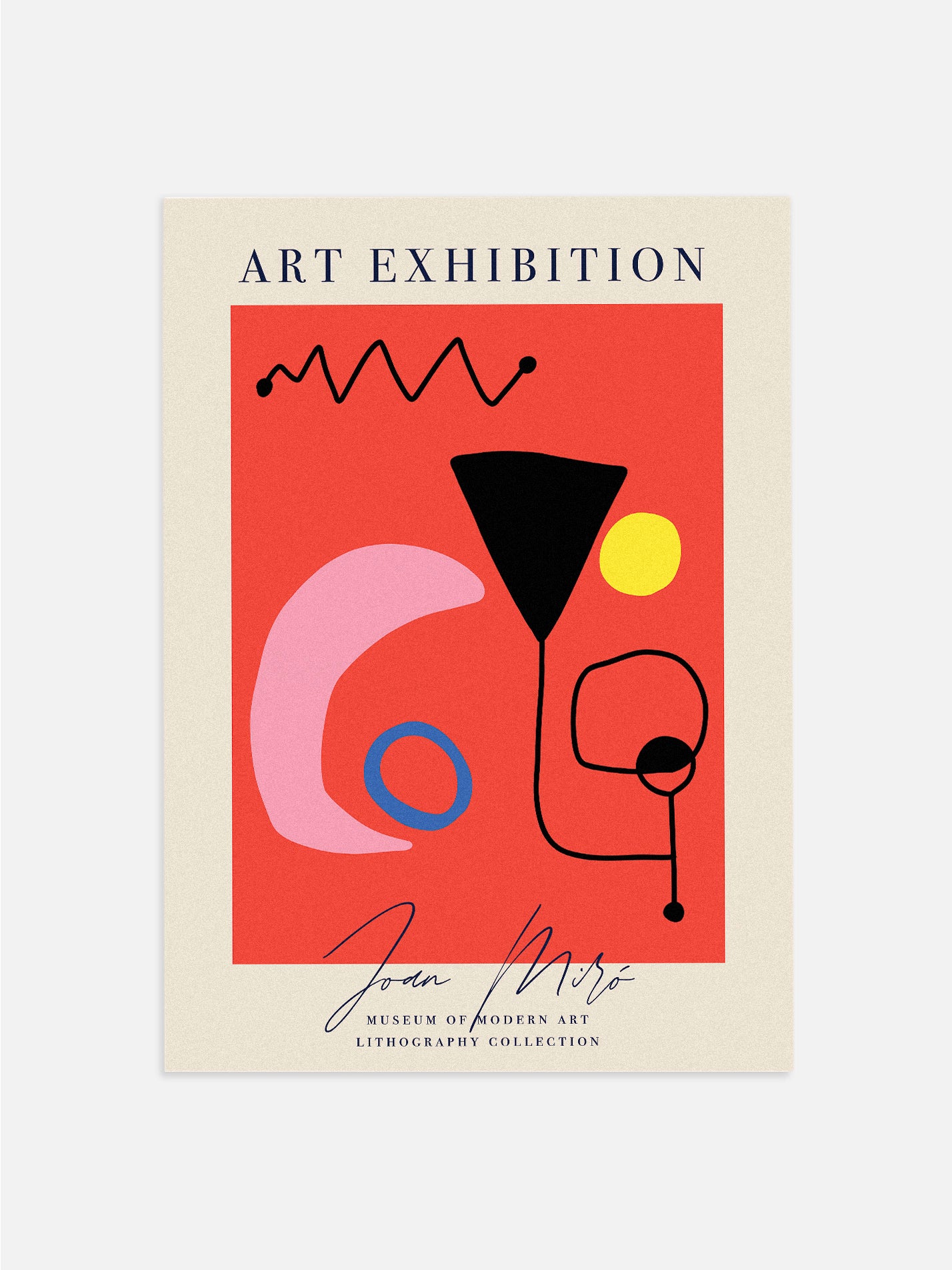 Joan Miró Red Moon Modern Art