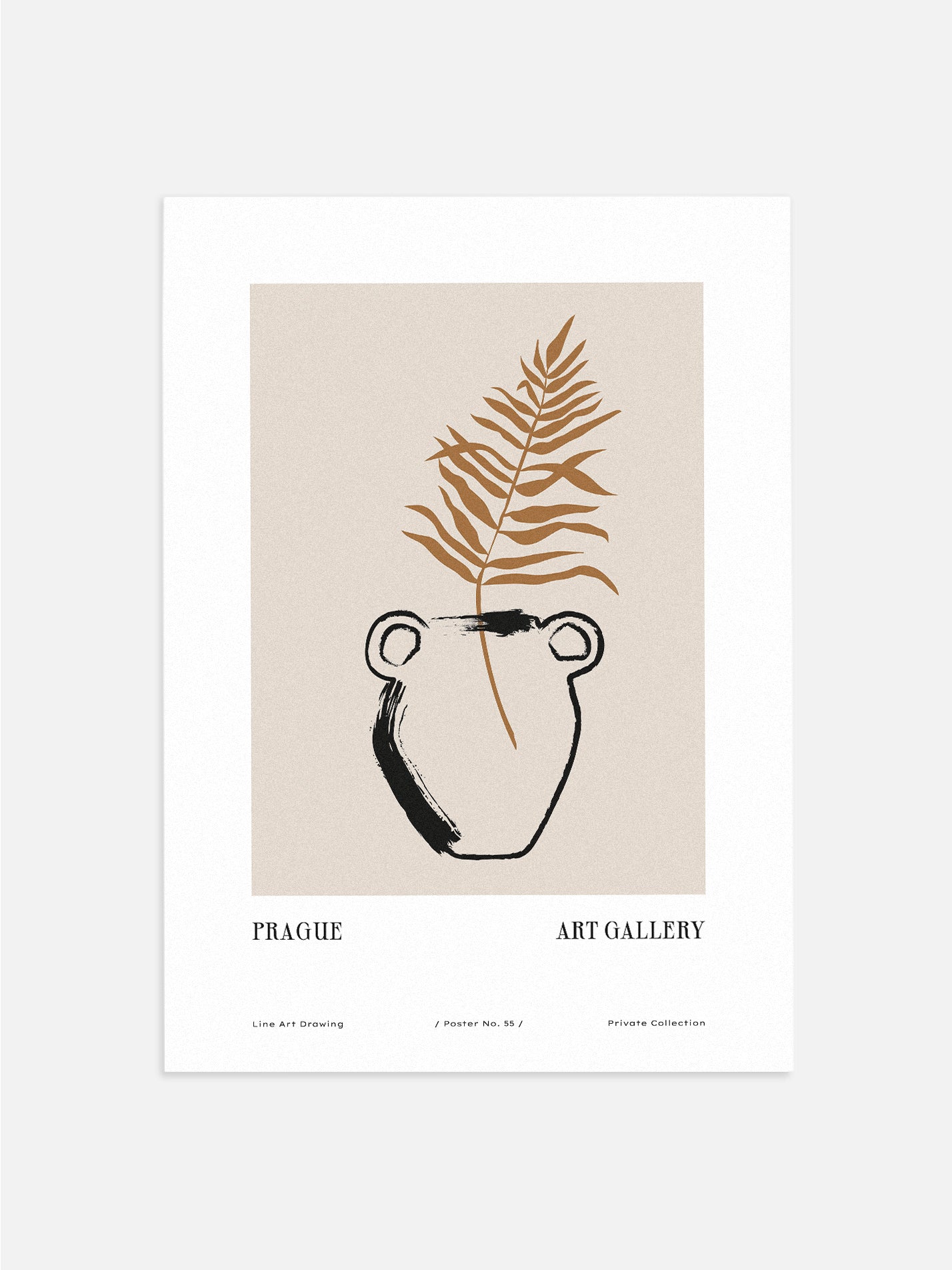 Prague Palm Poster